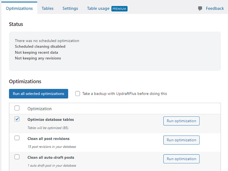 Wordpress Maintenance: Database Optimization
